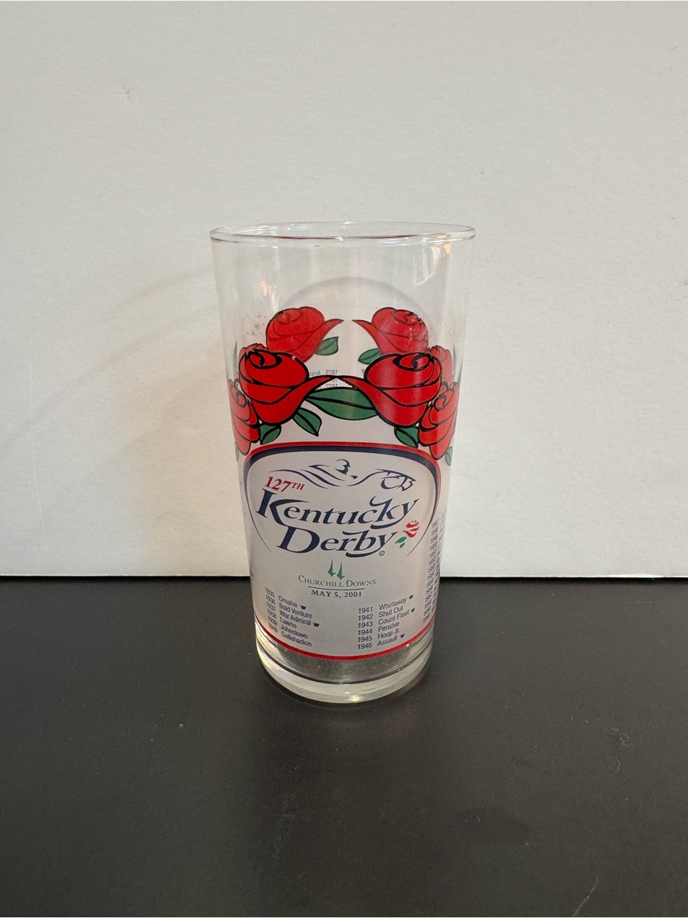 2001 Kentucky Derby 127 Mint Julep Glass